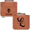 Personalized Orchids Leatherette Bible Cover with Handle & Zipper - Large - Double Sided view 2