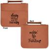 Sassy Quotes Leatherette Bible Cover with Handle & Zipper - Large - Double Sided view 2