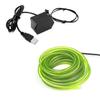 10m/32.8ft Extra Large 5.0 mm Thick - Lime Green Neon LED Light Glow EL Wire - Powered by USB Port - Craft Neon Wire String Light for DIY Project Costume Accessories Cosplay view 1