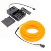 10m/32.8ft Extra Large 5.0 mm Thick - Yellow Neon LED Light Glow EL Wire - Powered by 6V - Sound Active - Craft Neon Wire String Light for DIY Project Costume Accessories Cosplay view 1