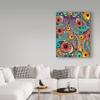 Trademark Fine Art ALI34859-C3547GG Petals & Paisley by Fusion Idol Arts Fine Art, 35" x 47", Multicolor view 3