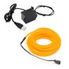 10m/32.8ft Extra Large 5.0 mm Thick - Yellow Neon LED Light Glow EL Wire - Powered by USB Port - Craft Neon Wire String Light for DIY Project Costume Accessories Cosplay view 1