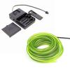 10m/32.8ft Extra Large 5.0 mm Thick - Lime Green Neon LED Light Glow EL Wire - Powered by 6V - Craft Neon Wire String Light for DIY Project Costume Accessories Cosplay view 1