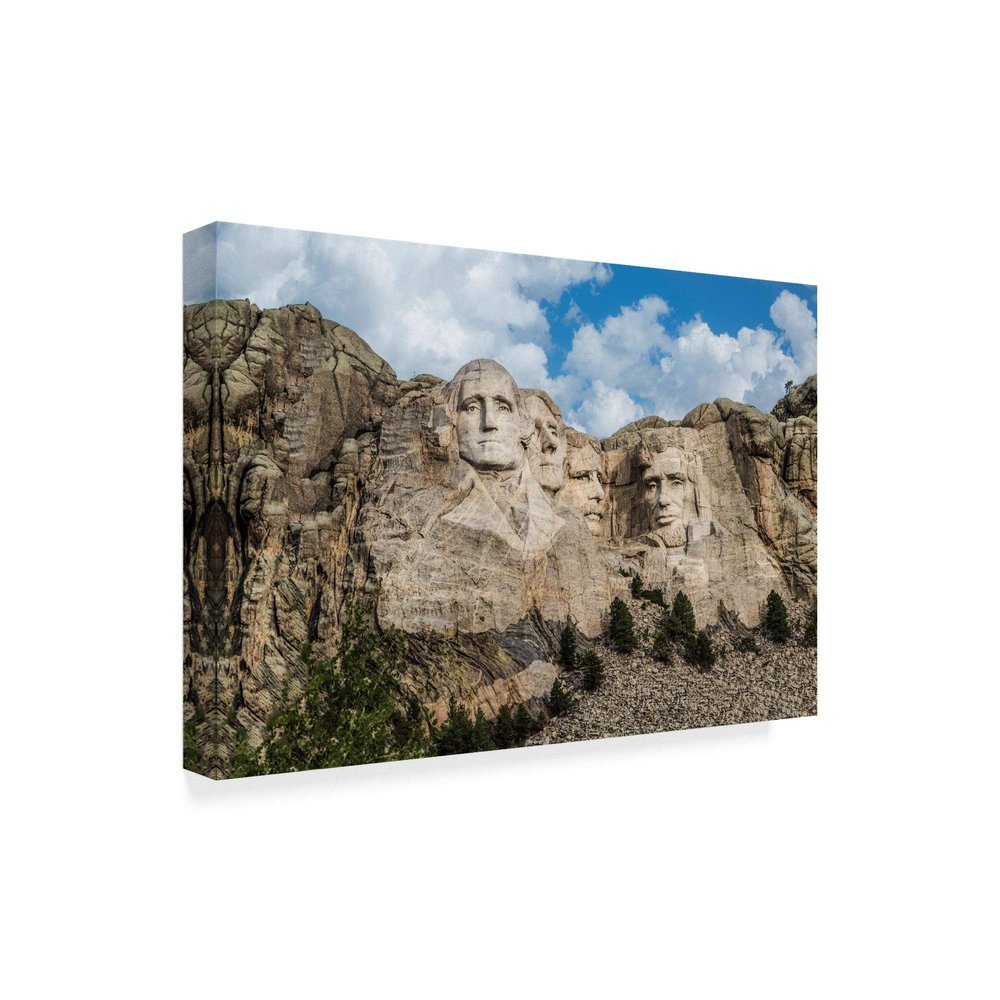 Trademark Fine Art ALI34982-C1624GG Mount Rushmore in Day by Galloimages Online Fine Art, 16" x 24", Multicolor
