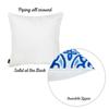 Apolena Decorative Throw Pillow Case Cushion Cover Home Decor Pillowcase (18 x 18) Square Printed - Blue Scroll view 2