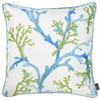 Apolena Decorative Throw Pillow Case Cushion Cover Home Decor Pillowcase (18 x 18) Square Printed - Blue Coral view 1