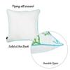 Apolena Decorative Throw Pillow Case Cushion Cover Home Decor Pillowcase (18 x 18) Square Printed - Blue Coral view 2