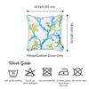 Apolena Decorative Throw Pillow Case Cushion Cover Home Decor Pillowcase (18 x 18) Square Printed - Blue Coral view 3