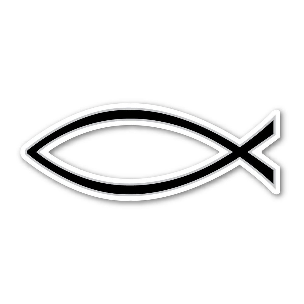 Magnet America Black Plain Fish is 2.625" x 7" Made for Vehicles and Refrigerators