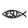Magnet America Black Jesus Fish is 2.625" x 7" Made for Vehicles and Refrigerators view 1