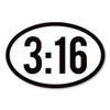 Magnet America John 3:16 Oval Magnet is 4" x 6" Made for Vehicles and Refrigerators view 1