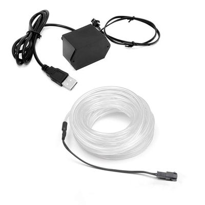 10m/32.8ft Large 3.2 mm Thick - Teal Neon LED Light Glow EL Wire - Powered by USB Port - Craft Neon Wire String Light for DIY Project Costume Accessories Cosplay