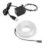 10m/32.8ft Large 3.2 mm Thick - Teal Neon LED Light Glow EL Wire - Powered by USB Port - Craft Neon Wire String Light for DIY Project Costume Accessories Cosplay view 1