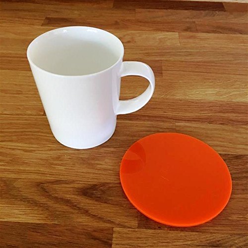 Round Coaster Set by Super Cool Creation, Orange - Set of 8