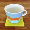Square Coaster Set by Super Cool Creation, Yellow - Set of 8 view 2