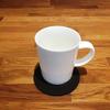 Round Coaster Set by Super Cool Creation, Mocha Brown - Set of 8 view 2