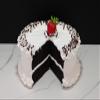 Fake Large Vanilla Cake with Slice Missing view 4