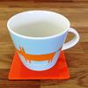 Square Coaster Set by Super Cool Creation, Orange - Set of 4 view 2