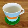 Round Coaster Set by Super Cool Creation, Bright Green - Set of 4 view 2
