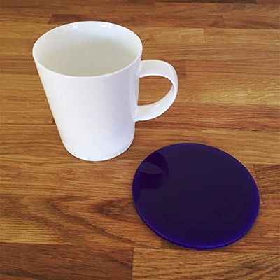Round Coaster Set by Super Cool Creation, Purple - Set of 8