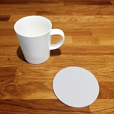 Round Coaster Set by Super Cool Creation, Light Grey - Set of 8