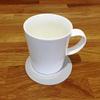 Round Coaster Set by Super Cool Creation, Light Grey - Set of 8 view 2