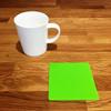 Square Coaster Set by Super Cool Creation, Lime Green - Set of 8 view 1
