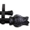A&F Rod Dcor - Swathe 1" Double Curtain Rod 160-240 inch - Black view 1