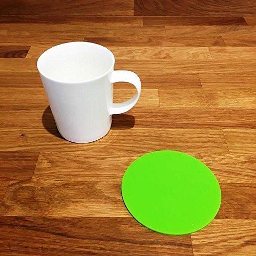 Round Coaster Set by Super Cool Creation, Lime Green - Set of 8