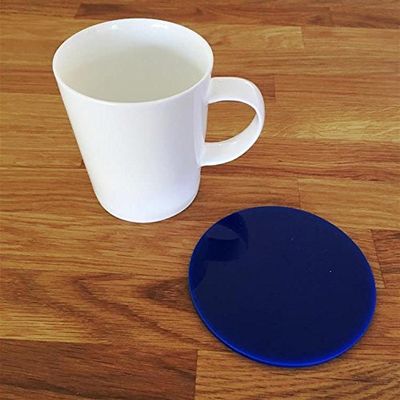 Round Coaster Set by Super Cool Creation, Blue - Set of 8