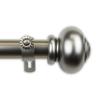 A&F Rod Dcor - Orbed 1" Curtain Rod 160-240 inch - Satin Nickel view 1