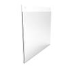 FixtureDisplays 6PK 14x8.5" Wall Mount Sign Holder Clear Acrylic Picture Frame Single-Side Image Holder, Horizontal 12061-14X8.5-6PK-NF Peel Off Protective Film (White) Before use. view 1
