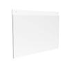 FixtureDisplays 6PK 14x8.5" Wall Mount Sign Holder Clear Acrylic Picture Frame Single-Side Image Holder, Horizontal 12061-14X8.5-6PK-NF Peel Off Protective Film (White) Before use. view 3