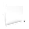 FixtureDisplays 6PK 14x8.5" Wall Mount Sign Holder Clear Acrylic Picture Frame Single-Side Image Holder, Horizontal 12061-14X8.5-6PK-NF Peel Off Protective Film (White) Before use. view 4