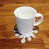Splash Shaped Coaster Set by Super Cool Creation, Light Grey - Set of 8 view 2