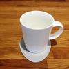 Pebble Shaped Coaster Set by Super Cool Creation, Light Grey - Set of 4 view 2
