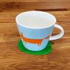 Pebble Shaped Coaster Set by Super Cool Creation, Bright Green - Set of 8 view 2