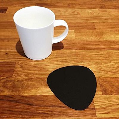 Pebble Shaped Coaster Set by Super Cool Creation, Mocha Brown - Set of 4