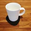 Pebble Shaped Coaster Set by Super Cool Creation, Mocha Brown - Set of 4 view 2