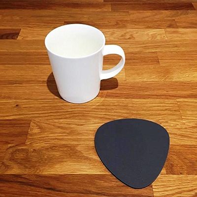 Pebble Shaped Coaster Set by Super Cool Creation, Graphite Grey - Set of 8