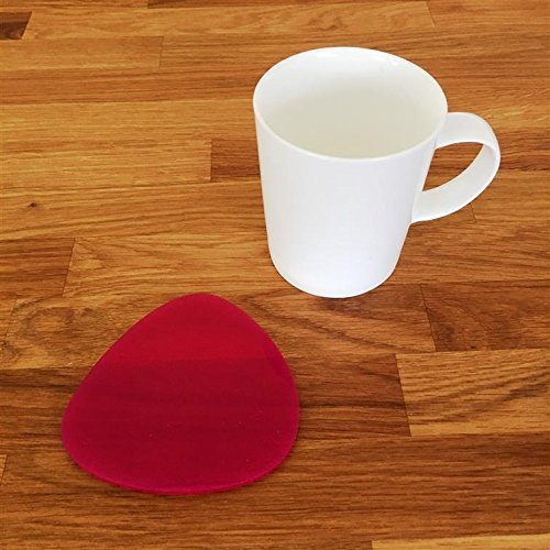 Pebble Shaped Coaster Set by Super Cool Creation, Pink - Set of 8