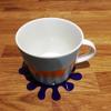 Splash Shaped Coaster Set by Super Cool Creation, Purple - Set of 8 view 2
