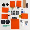 ecogreentextiles (2.75x4 inches) Orange Cotton Bags, Reusable And Biodegradable Produce Muslin Drawstring Bags Available in Different Sizes (Pack Of 25) view 3