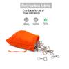 ecogreentextiles (2.75x4 inches) Orange Cotton Bags, Reusable And Biodegradable Produce Muslin Drawstring Bags Available in Different Sizes (Pack Of 25) view 4