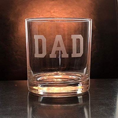 Double Rocks Glass - Fathers Day- Whiskey - Dad Glasses - Dads - Fathers - Dad Whiskey - Dad Scotch