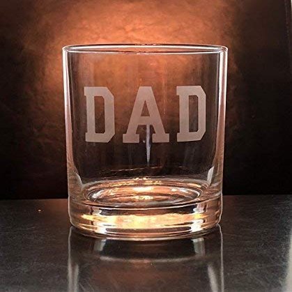 Double Rocks Glass - Fathers Day- Whiskey - Dad Glasses - Dads - Fathers - Dad Whiskey - Dad Scotch