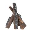 Skyflame 8 Small Piece Set of Ceramic Wood Logs for Fireplaces Fire Pits view 3