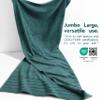American Soft Linen 35x70 Jumbo Large Bath Towel, 600 GSM 100% Cotton Turkish Bath Sheet, Oversized Luxury Bath Towel for Bathroom Beach and Pool, Teal view 3
