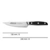 Arcos Vegatable Knife 5 Inch Stainless Steel. Professional Vegetable Knife for Peeling Fruits and Vegetables. Ergonomic Polyoxymethylene Handle and 130 mm Blade. Series Manhattan. Color Black. view 2