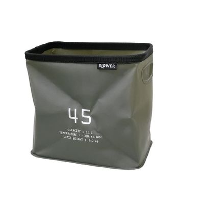 SLOWER SLW117 HANG STOCK STORAGE Waterproof Folding Box, Bucket, Storage, Olive, 2.3 gal (11 L)